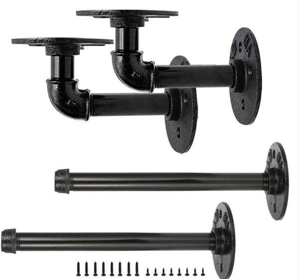 Industrial Grade Steel Pipe Bracket for Faucet Perfect for In Home Applications