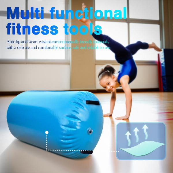 Adjustable Air Roller Inflatable mat, gymnastics mat, Fitness Yoga Roller For Men And Women, Leg And Back Rollers For Muscles, Recovery Muscle Rollers For Home, Gym, Or Travel, Muscle Recovery Tools