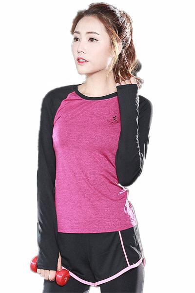CPG Global Women Breathable Polyester Spring  Long Sleeves Gym Running Sports T-Shirts Outdoor Apparel S-L S52