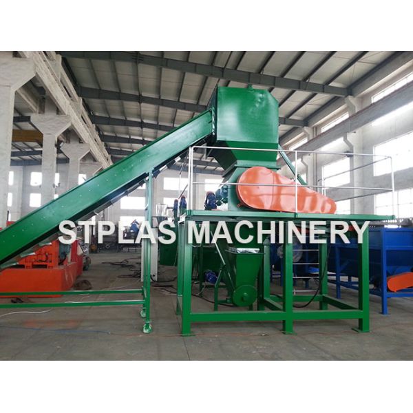 ПЭТ пластмасса бутылки моя повторно использующ машину с шайбой 1000кг/х пара газа горячей