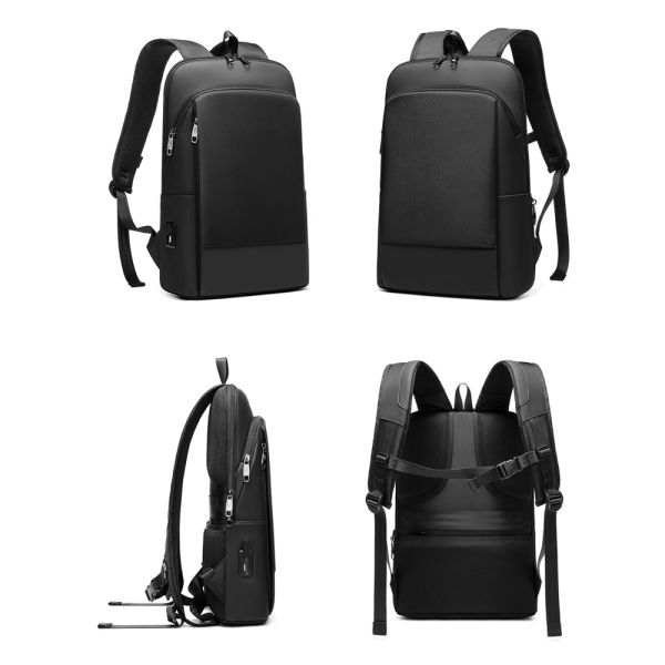 Factory hot sell new usb charging men anti theft travel waterproof notebook bagpack slim laptop backpack