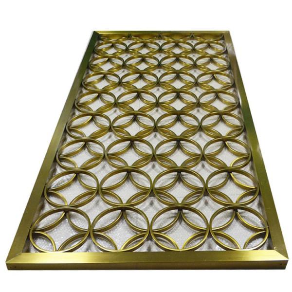 Laser Cut Metal Room Dividers Decorative Customized Metal Screen Partition