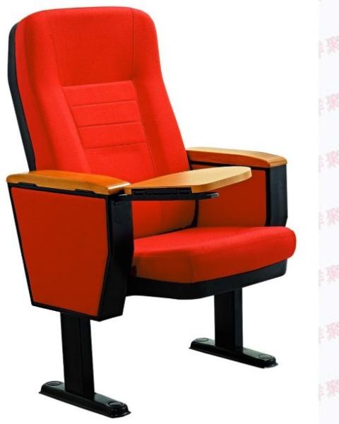 Blue Folded Plastic Theater Auditorium Chairs / Auditorium Seats With Writing Pad