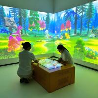 Table interactive pour enfants Système de projection éducative Table tactile Projecteur
