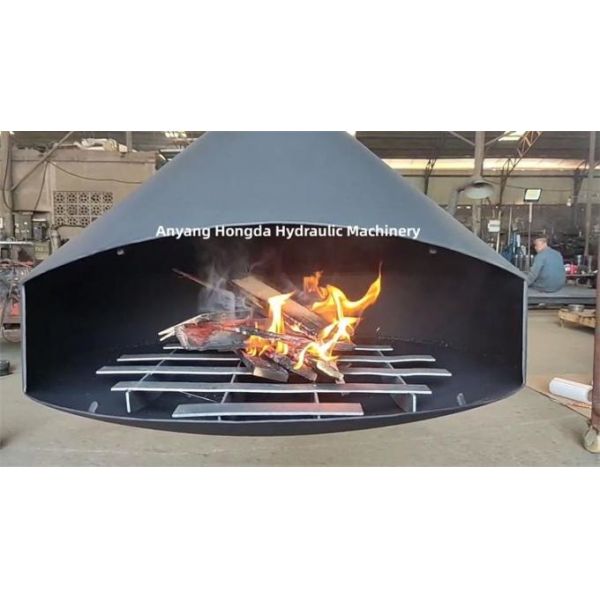 1000mm Hotel Indoor Suspended And Rotating Wood Burning Hanging Fireplace