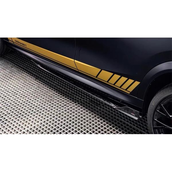 For BMW X5M X6M Carbon Fiber Body Kit X5M X6M Carbon Fiber Front Lip Diffuser Spoiler Side Skirt Hood