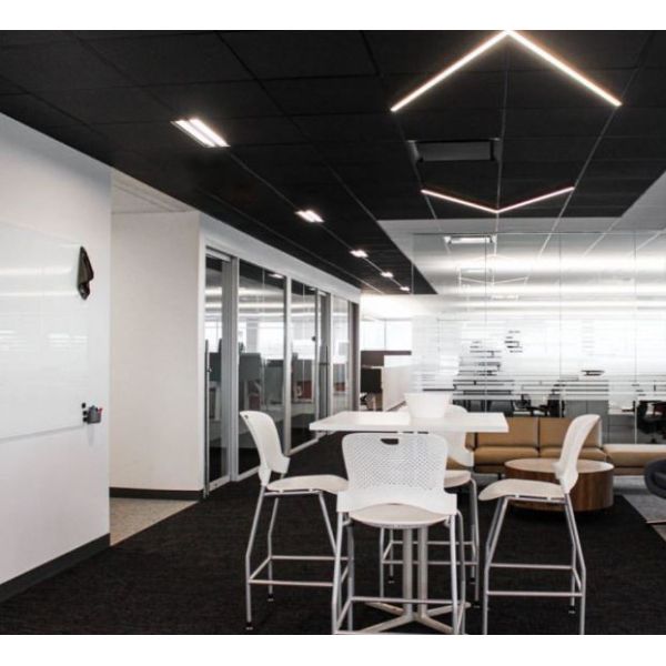 Ceiling Baffles Black Wood Wool Cement Acoustic Panels Soundproofing Isolation Board