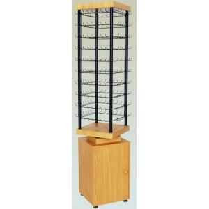gravity feed pet can black wire counter display rack