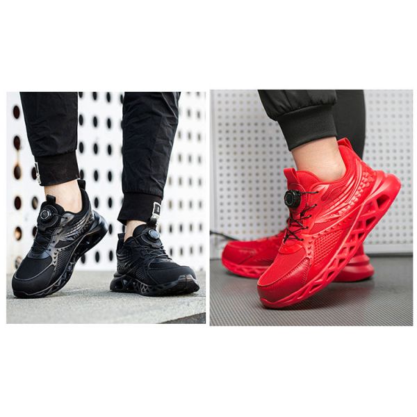 TPU+Microfiber+Flying Knit Industrial Safety Shoes with EVA Sole and Kevlar Mid Sole