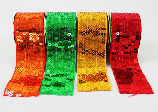 100% Nylon Sequin Grosgrain Ribbon Widely Used in Hair Accessories Decoration