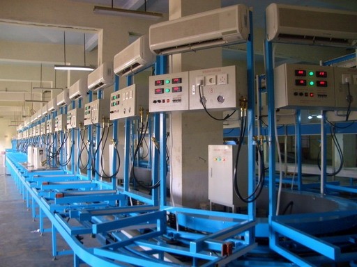 Electronic Automated Assembly Line Floor-type AC Performance Testing System