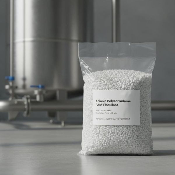 Anionic Polyacrylamide PAM Flocculant with Solid Content >=88% and Dissolution