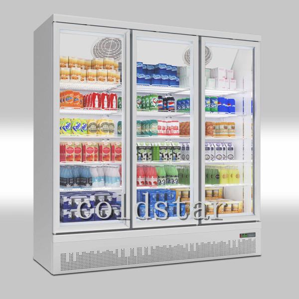 Glass Door Vertical Equipment Display Beverage Cooler Storage Refrigerator/Fridge