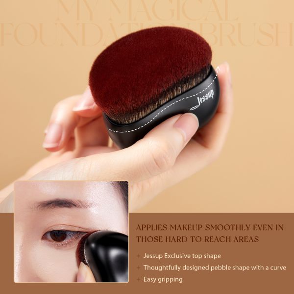 Jessup Matte Black My Magical Foundation Brush SF001