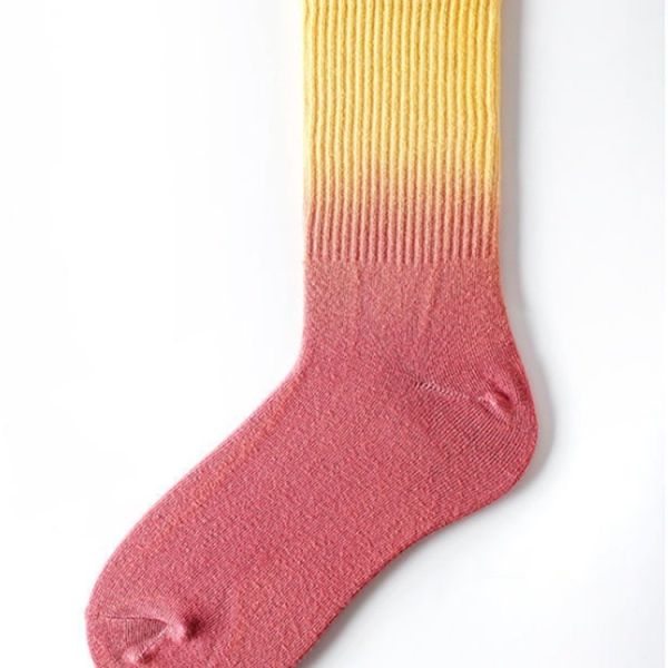 Solid Pattern Grip Tie-Dye Summer Skate Socks for Men Women Regular Style Cotton Blend