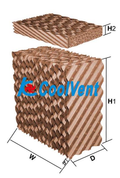 KCoolVent Cellulose Cooling Pads Type 5090 7060 For Cooling Fan