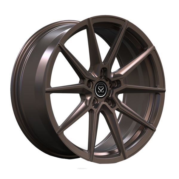 Dark Bronze Spoke 1 PC Forged Wheels 19inch Staggered For Audi S5 Luxury Car Rims