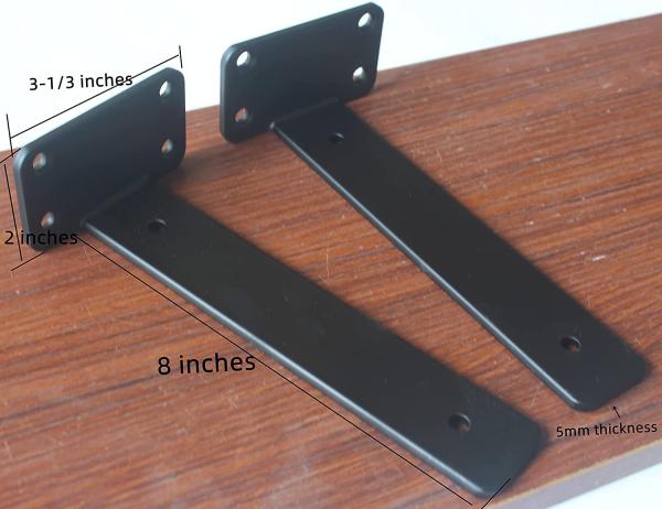 Heavy Duty 1/5 Inch Thick L Bracket For Shelves Shelf Bracket Hardware