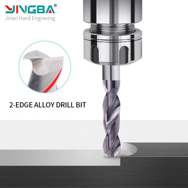 Yingba CNC Router Bits Customized Tungsten Single Flute Endmill With Coating Solid Carbide End Mill CNC Bit for Wood Working