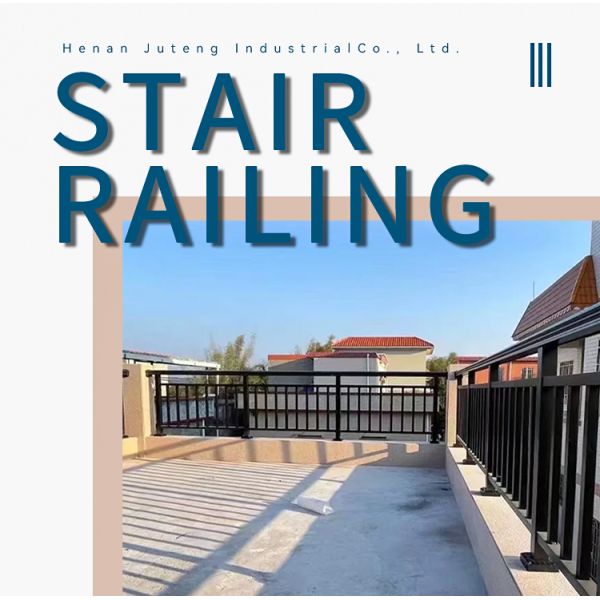 Apartment Interior Wall Mount Wrought Iron Stair Railing for Easy Installation