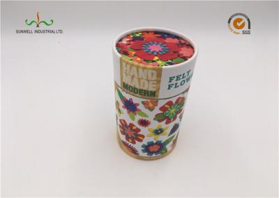 Tubos feitos sob encomenda feitos a mão do cilindro do cartão, caixa de papel redonda do chá com seu logotipo