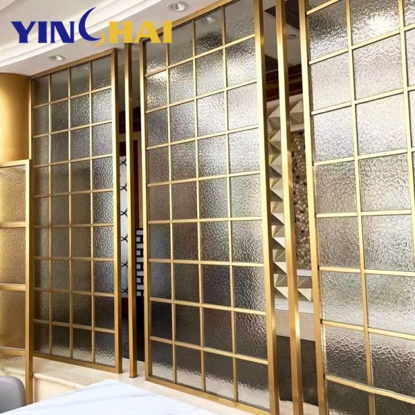OEM Glass Acoustic Stainless Steel Wall Partition Floor To Ceiling For Office Conference Room