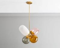 Lumière pendante en verre moderne D48cm X H35cm pour le restaurant de barre de cuisine