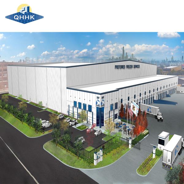 Q355B Welded H Section Steel Galpones Turnkey Prefabricated Warehouse