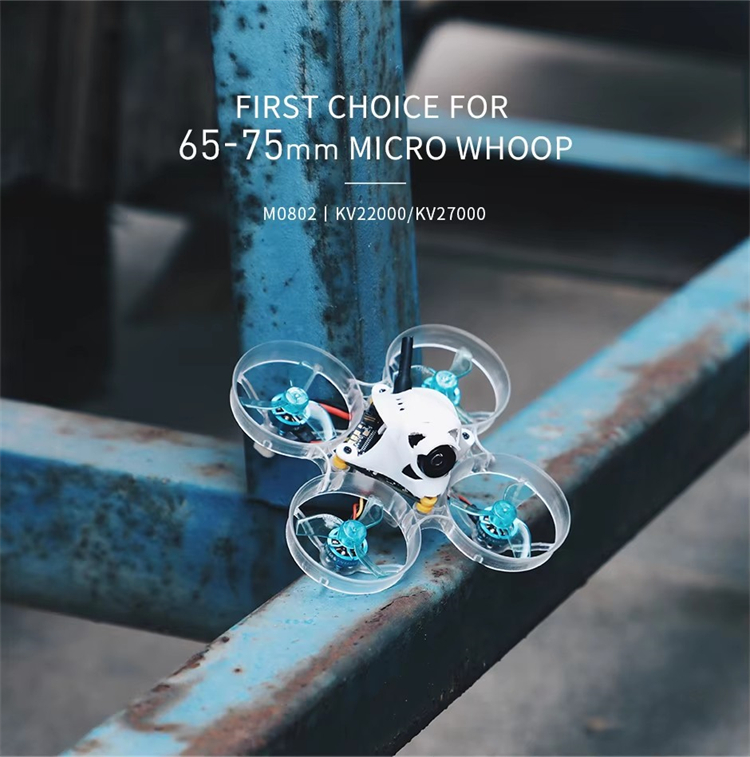 T-Motor M0802 Kv27000 Waterproof Brushless Tinywhoop Indoor Racing Fpv For Drone