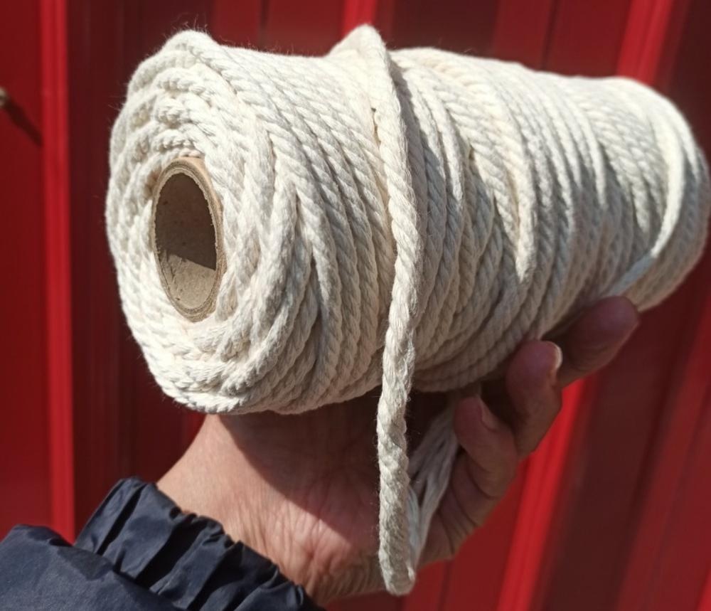 Twist Braided 100% Natural Cotton Rope Macrame 3mm Specifications 2mm-60mm
