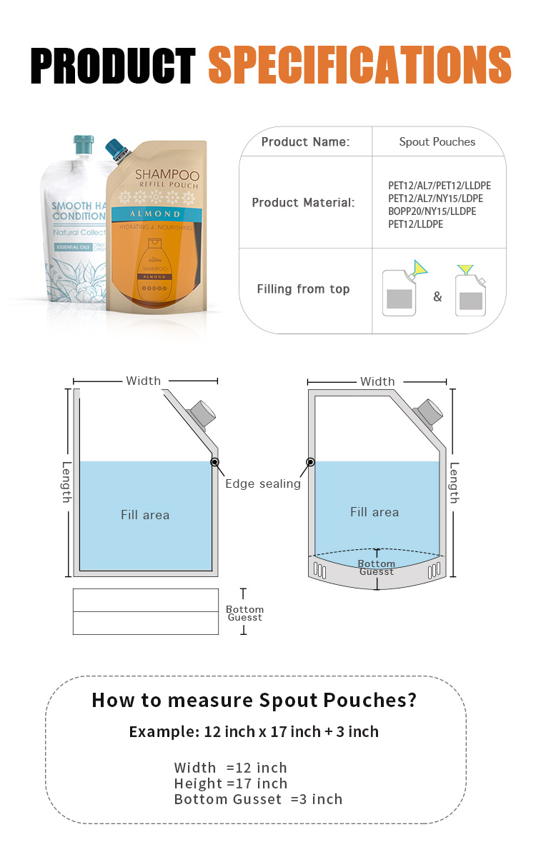 VMPET стоят вверх мешок с Spout упаковывая 300ml для того чтобы намылить полиэтиленовые пакеты гибкой упаковки