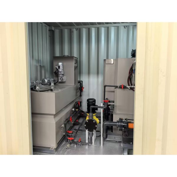Fully-Automatic Sewage Treatment Plant Multi Plate Sludge Screw Press Mobile Sludge Dewatering System with Container