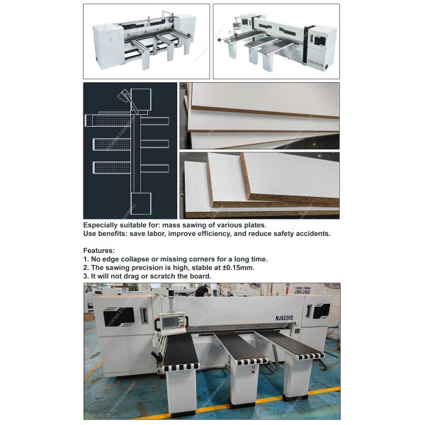Precision Reciprocating Beam Saw for Acrylic Sheet and Floor Board Precision Cutting