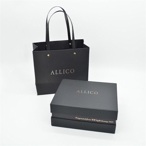 Повторно использованная хозяйственная сумка верхнего сегмента, сумки подарка 128gsm Pantone штейновые черные