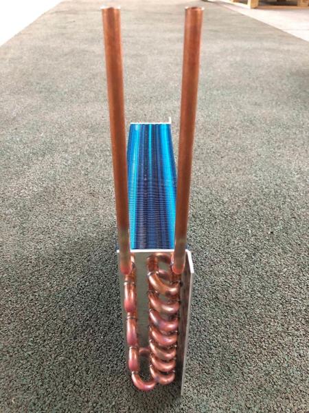 Coil de refroidissement en cuivre condensateur à aileron en aluminium pour climatisation de chambre froide