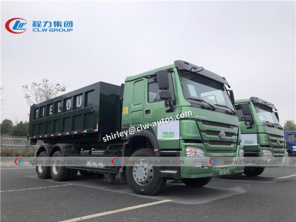 Rolo de Sinotruk Howo 336hp 20m3 no rolo fora do caminhão de lixo