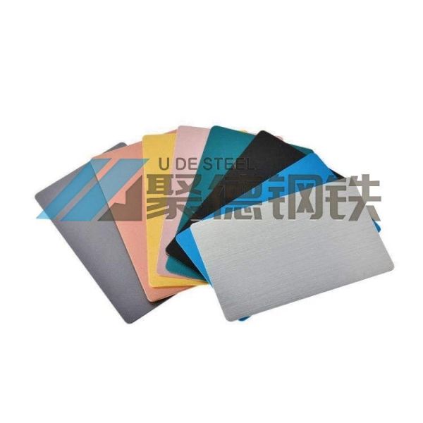 201 304 Brushed Stainless Steel Sheet with PVD Coating and High Corrosion Resistance in 0.3-3mm Thickness