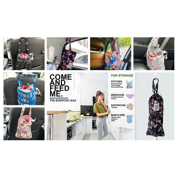 Car Trash Bags, Garbage Bag Hanging Detachable Bag for Car Trash Bag Hanging Back Seat Car Bag for Outdoor