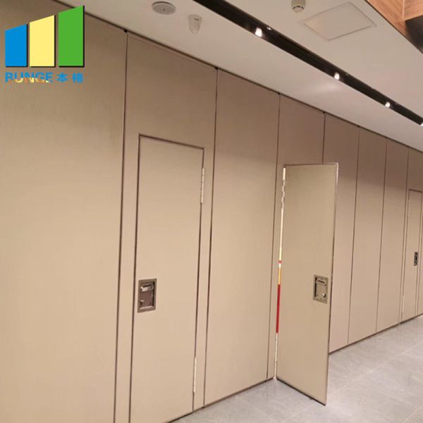 Деревянные стены раздела дверей складчатости передвижные для украшения гостиницы офиса