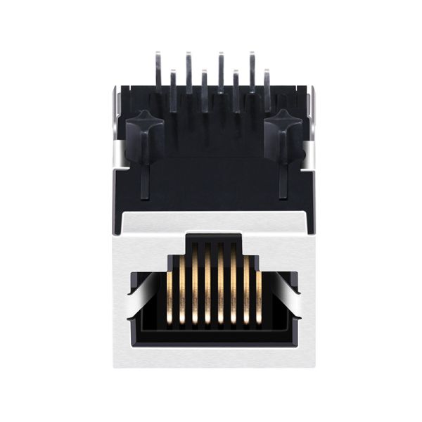 RB1-106BAG1A  TV Box Magnetic Jack RJ45 LPJ0013DNL Shielded No LED Tap Down