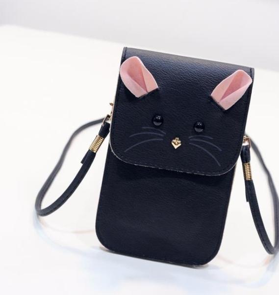 Female, vertical section 2016 new envelope bag phone purse cute mouse
