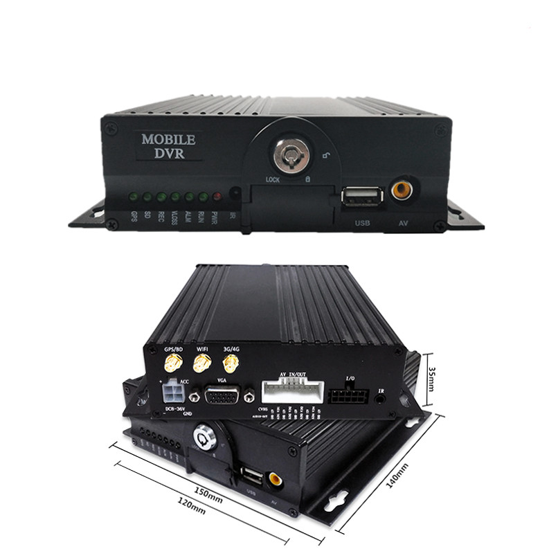 GPS 1080P HD 4CH Мобильный видеорегистратор SD-карта Samrt WIFI Автобусный цифровой видеорегистратор