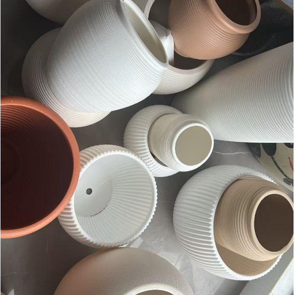 HDPE Multi-leaf White Porcelain Flower Pot for Indoor and Outdoor Potted Plants