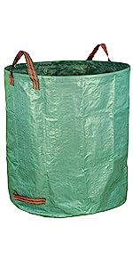 Heavy Duty Home and Yard Waste Bag 48-Gallon Woven Polypropylene, Reusable Lawn and Leaf Garden Bag with Reinforced