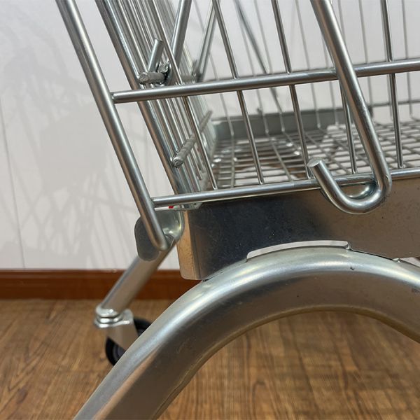 100L European Style Hand Folding Shopping Trolley/Cart with Children Seats