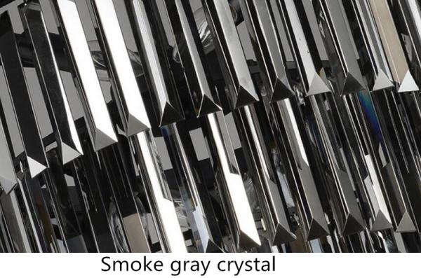 Modern Vintage Crystal Prism Chrome Black body Ceiling light crystal chandelier ceiling lights(WH-CA-54)