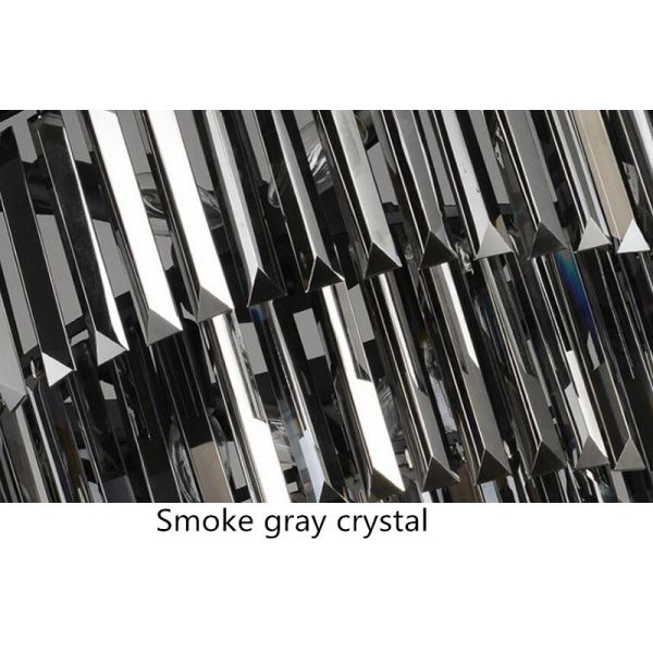 Modern Vintage Crystal Prism Chrome Black body Ceiling light crystal chandelier ceiling lights(WH-CA-54)