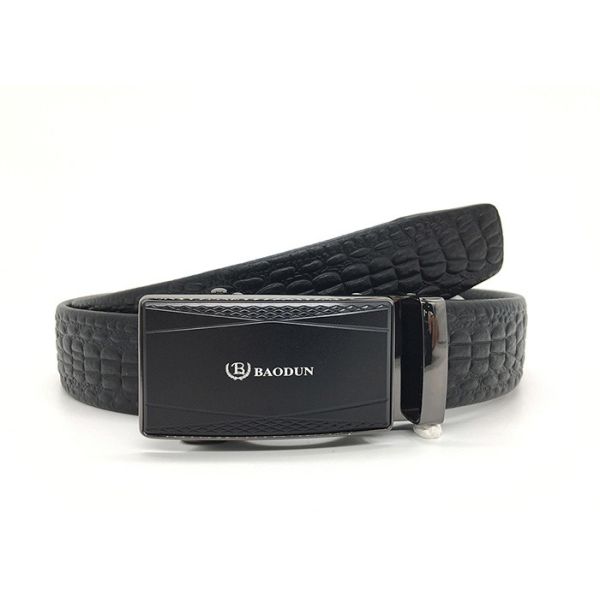 Пояс храповика кожи s классических людей „выбил пряжку зерна 1,38 крокодила широкую регулируемую