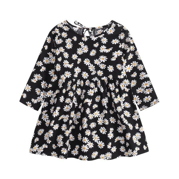 Spring Children's Clothing Girls Long Sleeve Dress Print Princess Dress