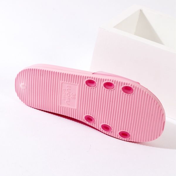 Household Womens Open Toe Bedroom Slippers , Couple Washable Indoor Slippers